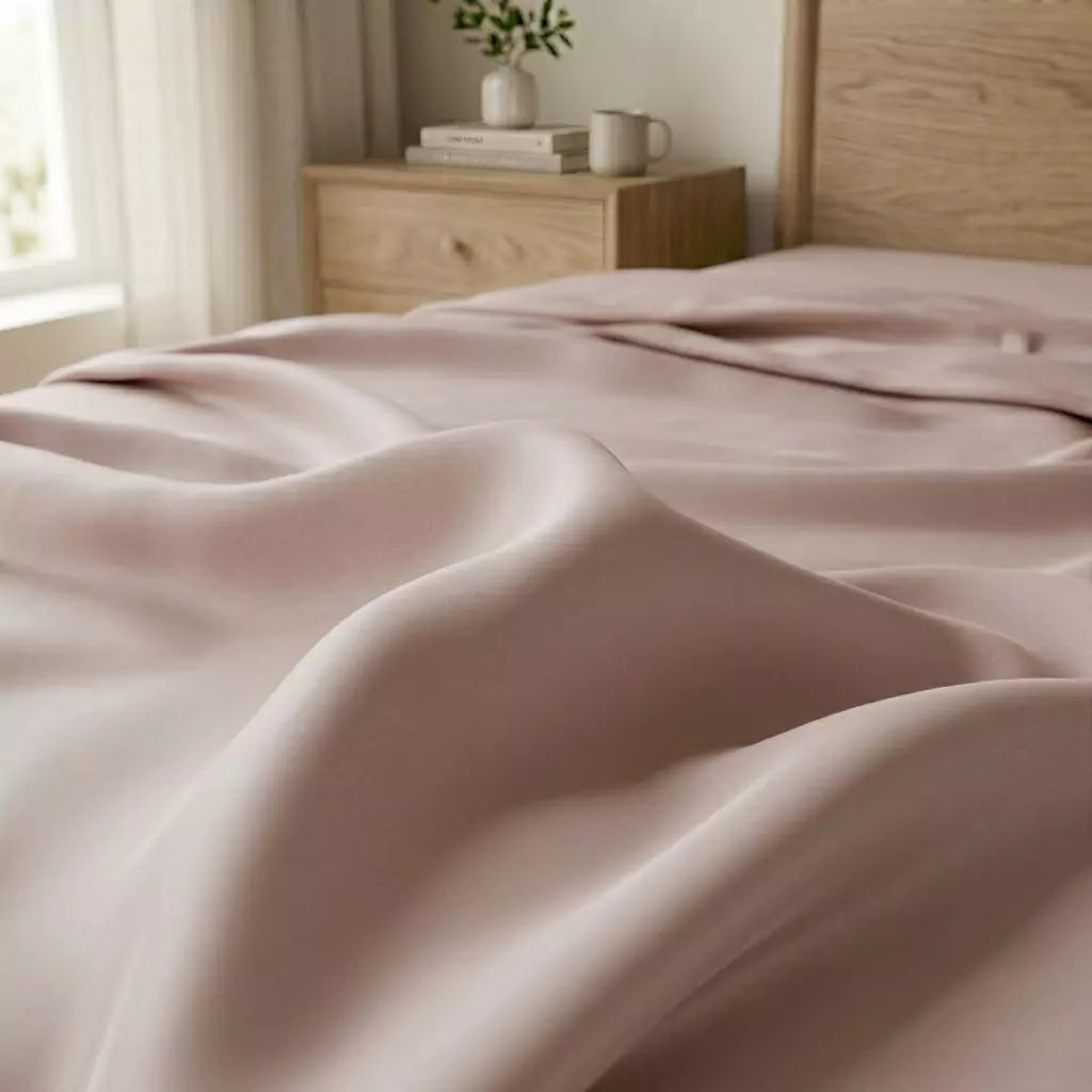 Silky cooling TENCEL™ Lyocell fabric with natural drape Cashmere Taupe