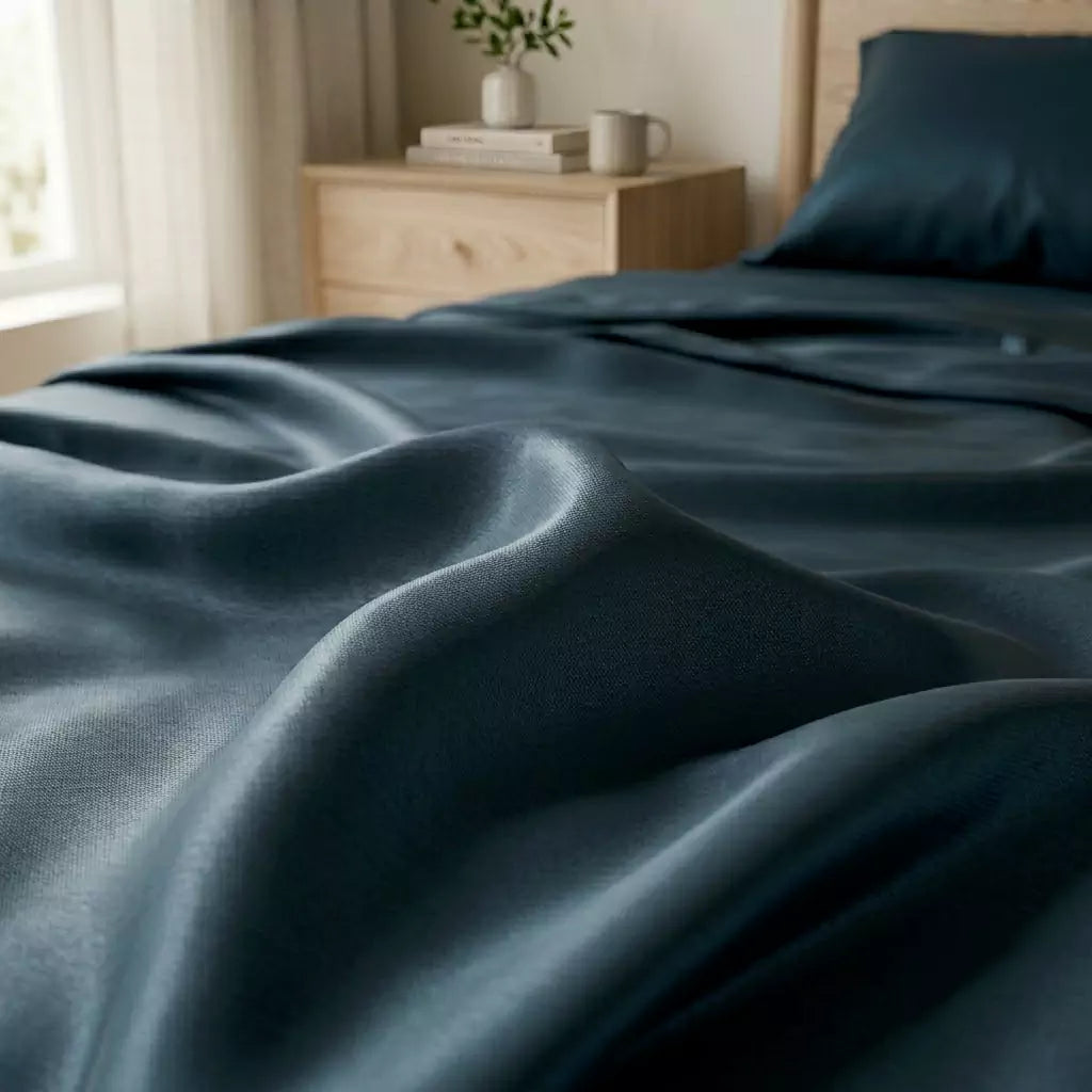 Silky cooling TENCEL™ Lyocell fabric with natural drape Deep Harbor