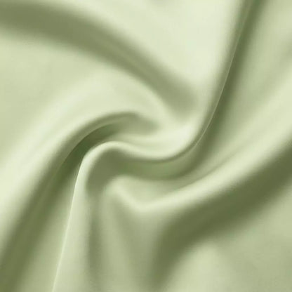 Macro close-up of silky smooth 100% TENCEL™ Lyocell fabric texture Sage Breeze