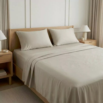 Puraff TENCEL Lyocell Sheet Set – Cooling Bed Sheets, OEKO-TEX Certified, Queen & King