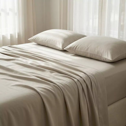 Puraff TENCEL Lyocell Sheet Set – Cooling Bed Sheets, OEKO-TEX Certified, Queen & King
